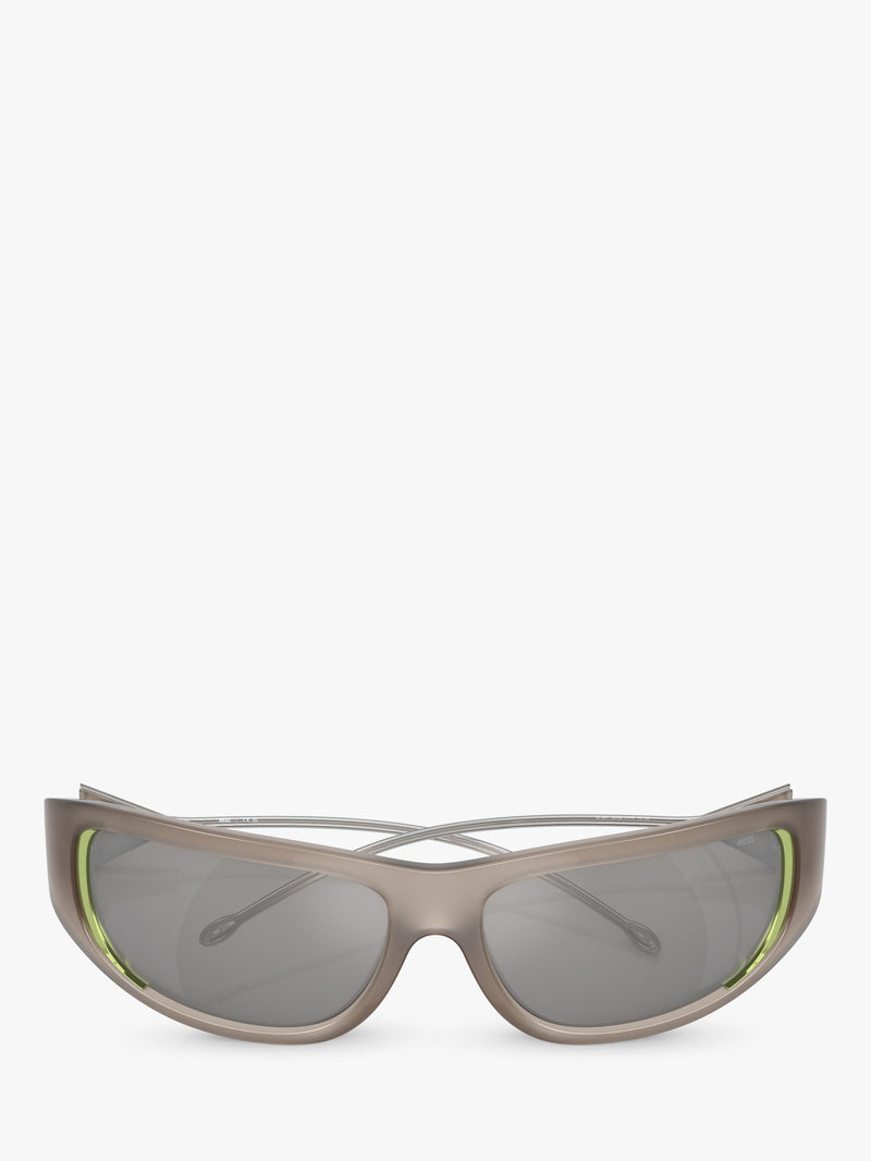 Diesel DL3001 wrap sunglasses in grey - British product