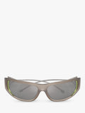 Diesel DL3001 wrap sunglasses in grey - British product