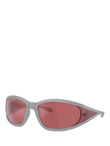 John Lewis Diesel DL3002 Unisex Pillow Sunglasses, Grey/Red- Buy online at McGrocer