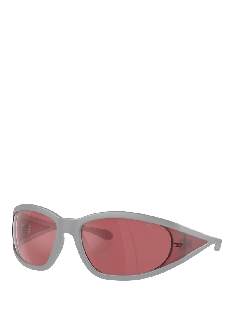 Diesel pillow sunglasses grey red, imported from the UK