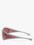 Diesel pillow sunglasses grey red, imported from the UK