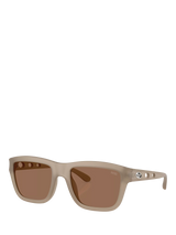 John Lewis Diesel DL3006 Unisex Square Sunglasses Grey/Brown- Buy online at McGrocer