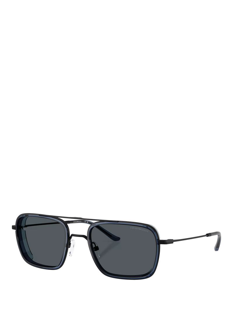 Emporio Armani square sunglasses black 54mm - British product