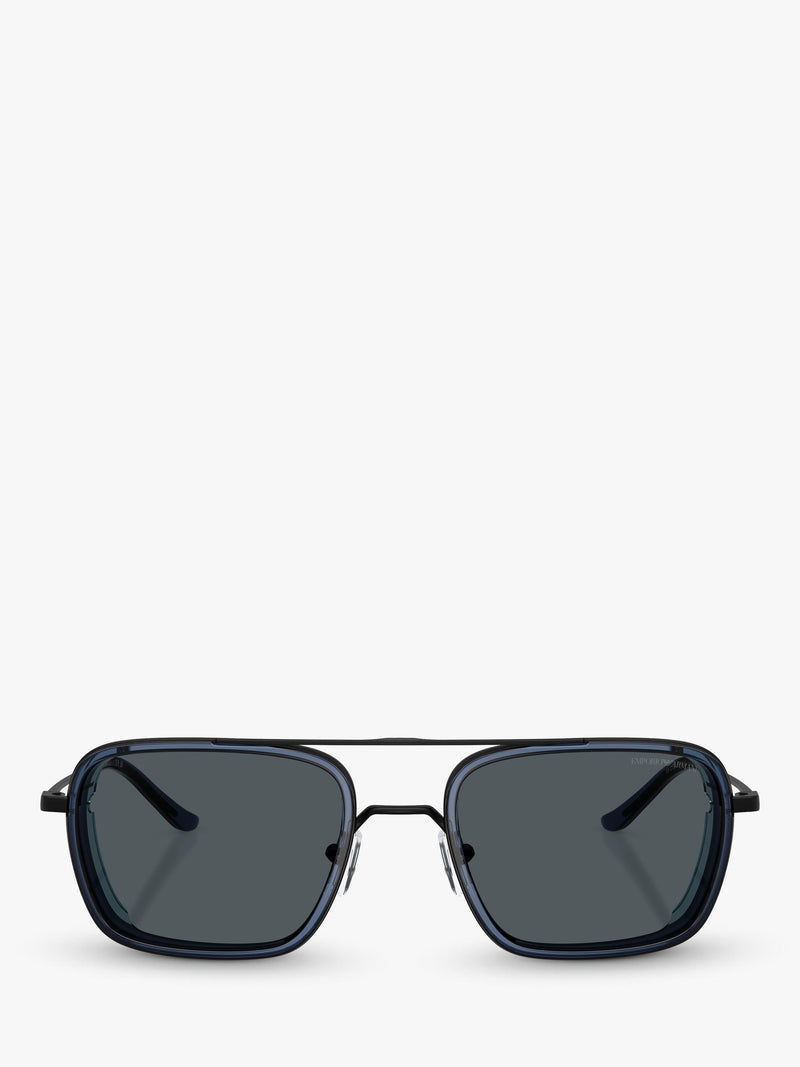 Emporio Armani square sunglasses black 54mm - British product