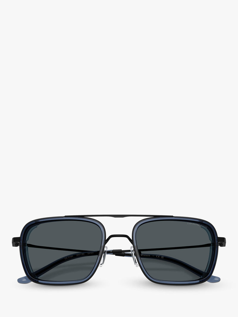 Emporio Armani square sunglasses black 54mm - British product