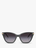 Emporio Armani cat's eye sunglasses grey gradient 54mm, imported from the UK