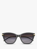 Emporio Armani cat's eye sunglasses grey gradient 54mm, imported from the UK