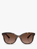 Coach D-frame polarised gradient brown sunglasses, UK version
