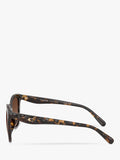 Coach D-frame polarised gradient brown sunglasses, UK version