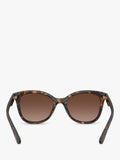 Coach D-frame polarised gradient brown sunglasses, UK version
