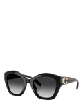 Coach women's irregular sunglasses black frame gradient lenses (British brand)