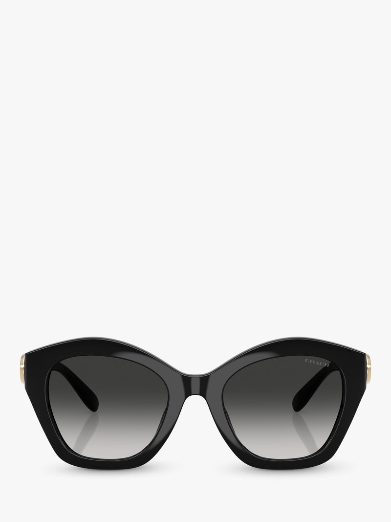 Coach women's irregular sunglasses black frame gradient lenses (British brand)