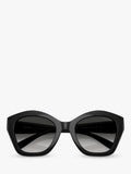 Coach women's irregular sunglasses black frame gradient lenses (British brand)