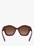 Coach polarised irregular sunglasses brown frame gradient lenses - British product