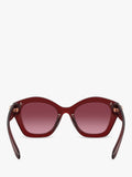 Coach irregular sunglasses dark red gradient - British product