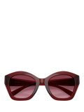 Coach irregular sunglasses dark red gradient - British product