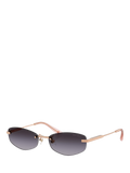 Jimmy Choo oval sunglasses bronze grey gradient (British brand)