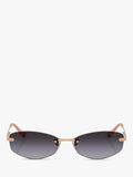 Jimmy Choo oval sunglasses bronze grey gradient (British brand)