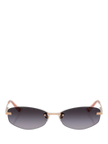 Jimmy Choo oval sunglasses bronze grey gradient (British brand)