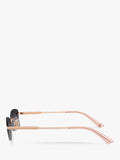 Jimmy Choo oval sunglasses bronze grey gradient (British brand)