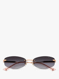 Jimmy Choo oval sunglasses bronze grey gradient (British brand)