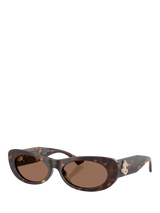 John Lewis Jimmy Choo JC5038 Oval Sunglasses Havana/Brown- Buy online at McGrocer