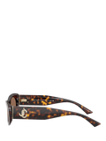 Jimmy Choo oval sunglasses Havana/Brown 54mm (British brand)