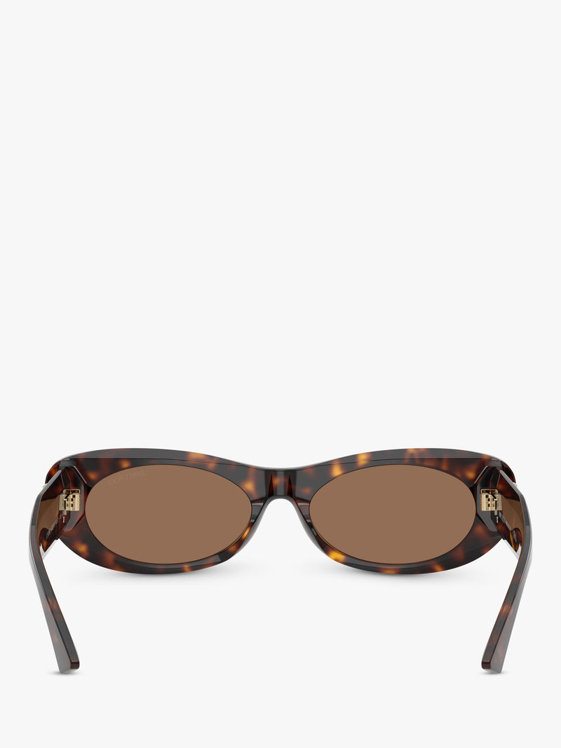 Jimmy Choo oval sunglasses Havana/Brown 54mm (British brand)