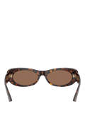 Jimmy Choo oval sunglasses Havana/Brown 54mm (British brand)