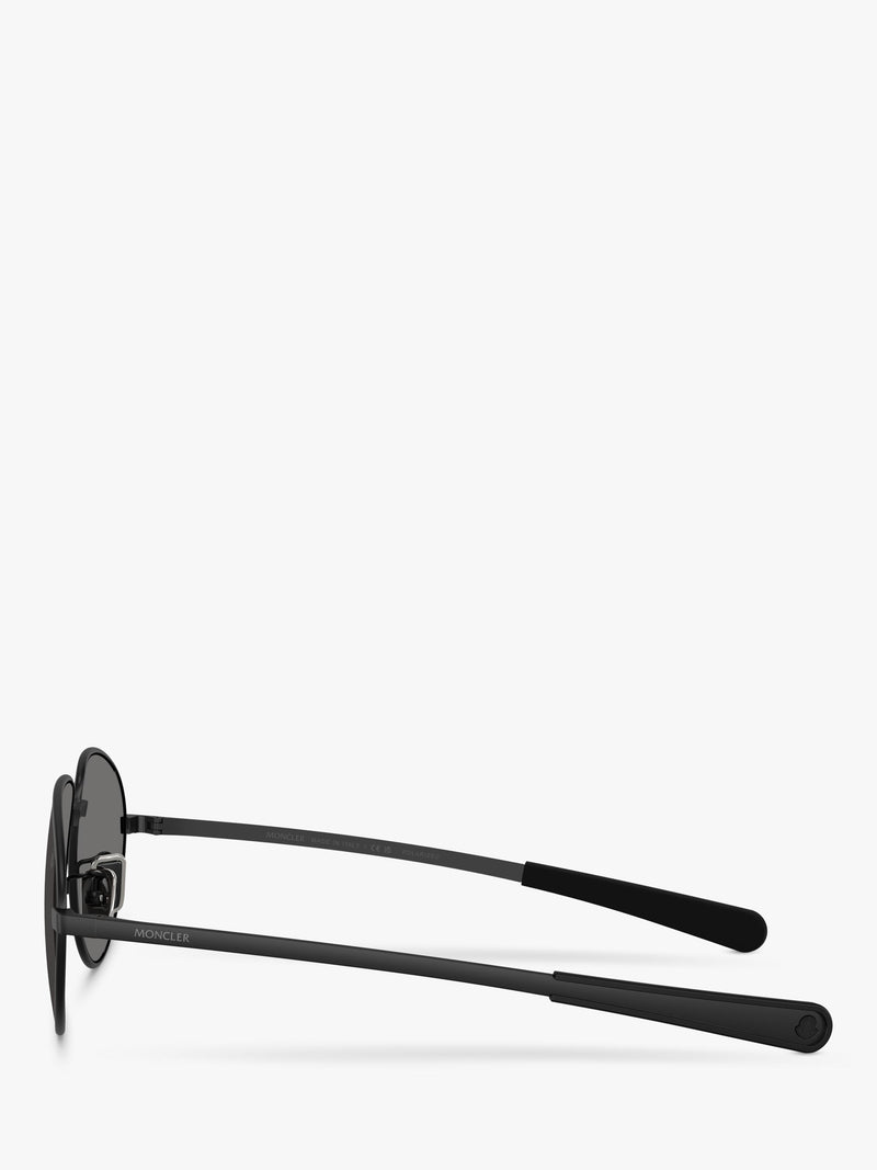 Moncler aviator sunglasses black polarised 55mm lens, imported from the UK