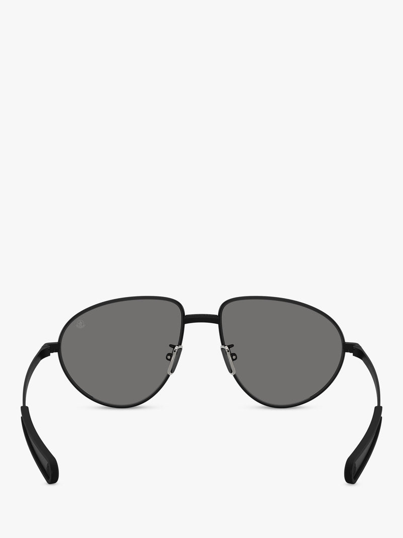 Moncler aviator sunglasses black polarised 55mm lens, imported from the UK