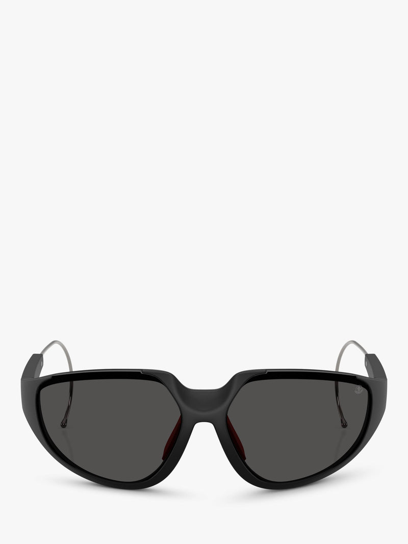 Moncler irregular sunglasses black frame 64mm lens, UK version