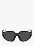 Moncler irregular sunglasses black frame 64mm lens, UK version