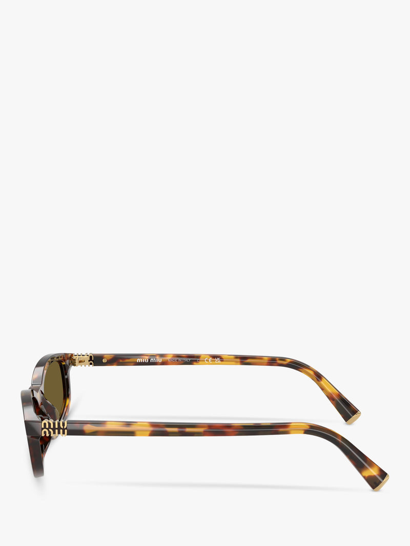 Miu Miu women's slim sunglasses Havana brown (British brand)