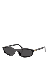 John Lewis Miu Miu A06S16 Oval Sunglasses Black- Buy online at McGrocer