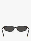 Miu Miu oval sunglasses black acetate frame, Italian design, UK version