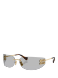 Miu Miu rectangular sunglasses 75mm lens, imported from the UK
