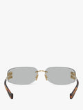 Miu Miu rectangular sunglasses 75mm lens, imported from the UK