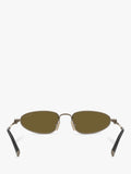 Miu Miu irregular sunglasses gold/brown 52mm, imported from the UK