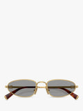 Miu Miu women's oval sunglasses gold grey, imported from the UK