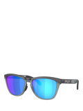 Oakley OO9284 D-Frame sunglasses grey mirrored blue, UK version