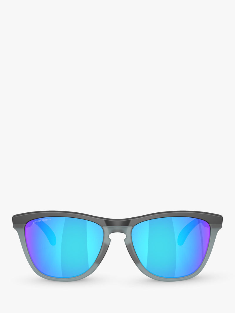 Oakley OO9284 D-Frame sunglasses grey mirrored blue, UK version