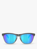 Oakley OO9284 D-Frame sunglasses grey mirrored blue, UK version