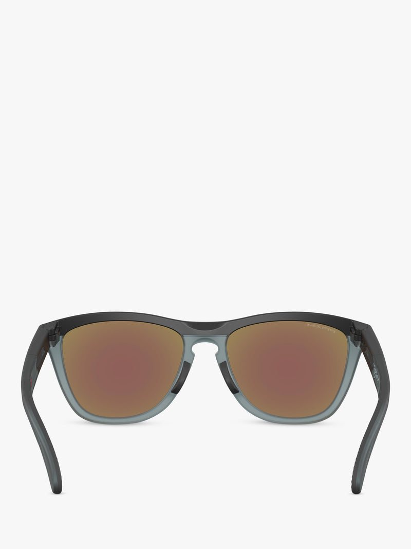 Oakley OO9284 D-Frame sunglasses grey mirrored blue, UK version