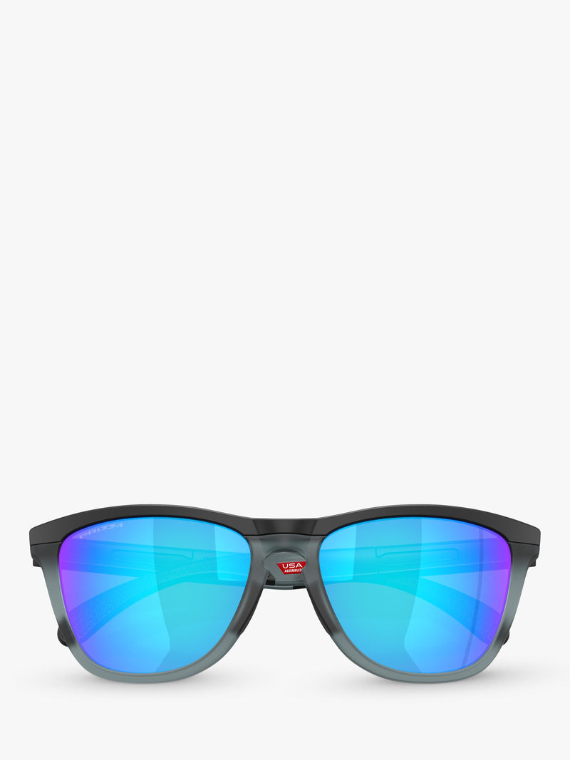 Oakley OO9284 D-Frame sunglasses grey mirrored blue, UK version