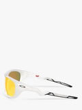 Oakley OO9431 men's polarised rectangular sunglasses grey orange, imported from the UK