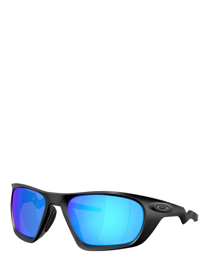 Oakley rectangular sunglasses black frame blue lenses - British product