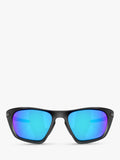 Oakley rectangular sunglasses black frame blue lenses - British product