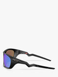 Oakley rectangular sunglasses black frame blue lenses - British product
