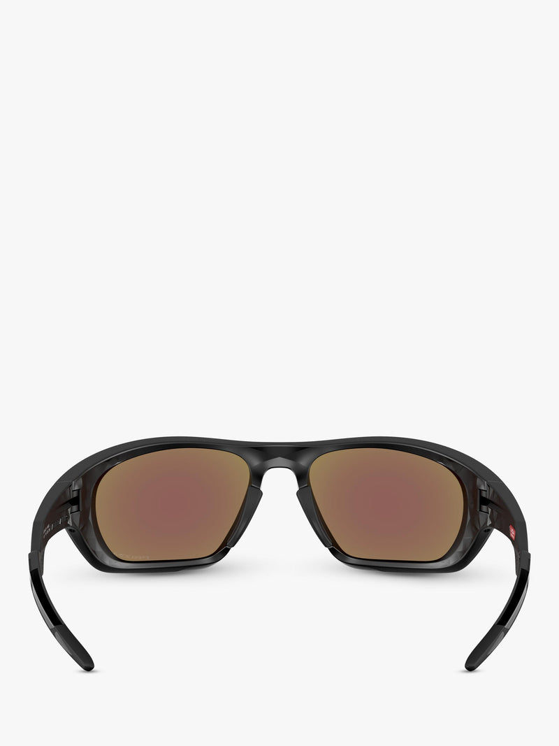 Oakley rectangular sunglasses black frame blue lenses - British product